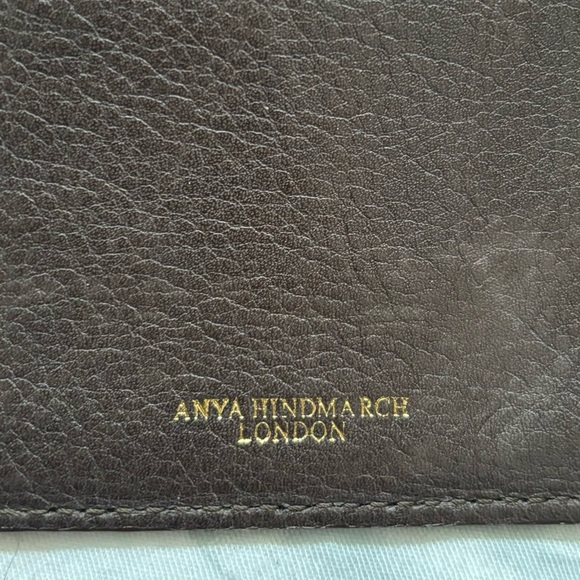 Anya Hindmarch Dark Brown Leather Wallet - Picture 9 of 13